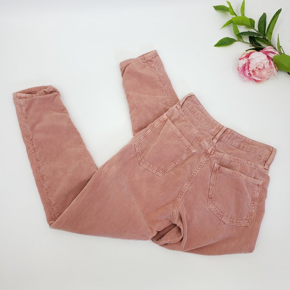 Free People We The Free Corduroy Pants Size 26 Mauve Pink High Rise Skinny Ankle - Picture 3 of 9